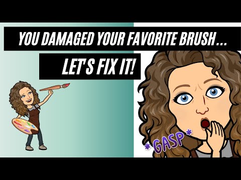 How to fix a damaged paintbrush