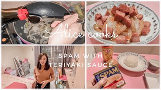 How to cook for beginner! || Spam with Teriyaki sauce