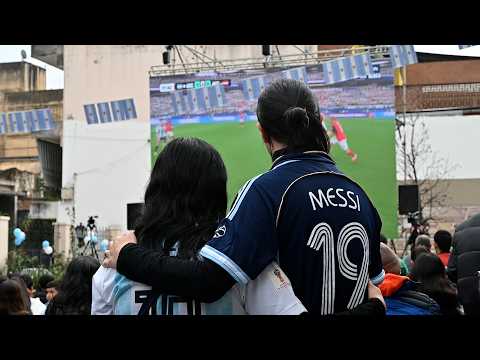 Cientos de fanáticos vibraron con el triunfo de Argentina ante Austria en los Puntos Mundialistas