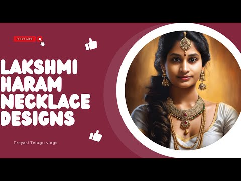 Lakshmi Haram: Embracing Divine Grace & Beauty |Modern Styles|Lakshmi Haram Necklace Lakshmi pendant