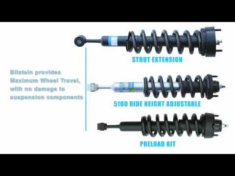 BILSTEIN Shock Shop - Differences between 5100 Series Ride Height Adjustable & Spacer Kit