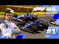 Critical PIT STOP ERROR our First Ever Race! | F1 24 Career Mode Ep.1