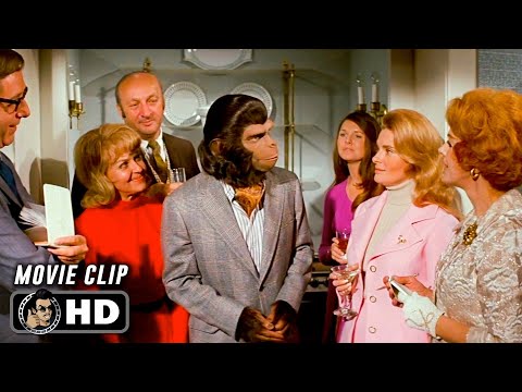 Enjoying Human Life Scene | ESCAPE FROM THE PLANET OF THE APES (1971) Movie CLIP HD