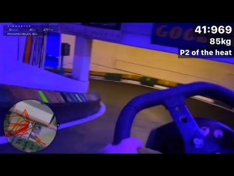 Onboard lap around Cargo Karting Maasmechelen Belgium. Up & downhill section with underground tunnel