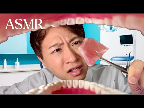 ASMR Dentist Eats Candy From Your Teeth and Cleans It 🍭🦷
