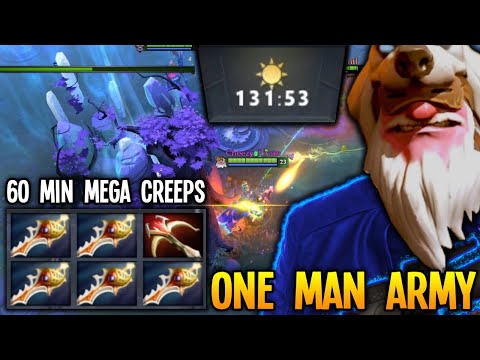 x5 Divine Rapier Sniper Defending Mega Creeps +130 Min Game 30 Kills | Dota 2 Gameplay