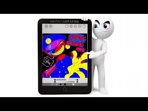 Stickman , Crazy Madhead Man