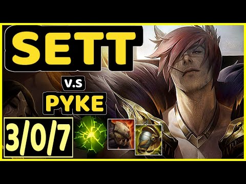 CéOS (SETT) vs PYKE - 3/0/7 KDA BOTTOM SUPPORT CHALLENGER GAMEPLAY - BR