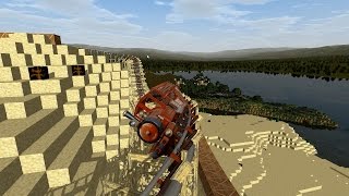 Minecraft Silvermine Coaster onride NoLimits 2 HD @60fps