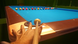 Cue Ball Frozen To The Cushion | GoPro First Person View | Pool Billiard Drill