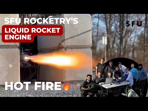 SFU Rocketry's Epic Hot Fire Test: Witness Our Liquid Rocket Engine in Action!