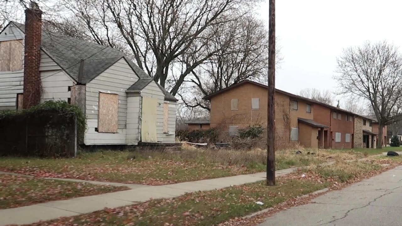 DETROIT'S "NO GO ZONE" SUBURB OF INKSTER MICHIGAN ( INKTOWN )