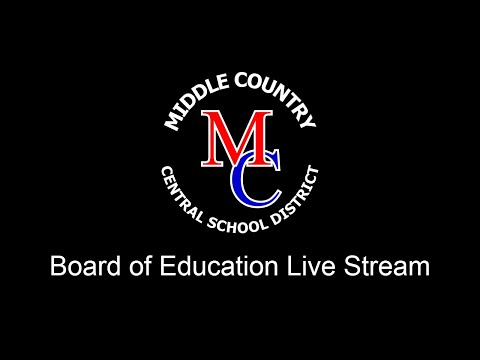 Middle Country CSD Live Stream - BOE Meeting 3/9/2022