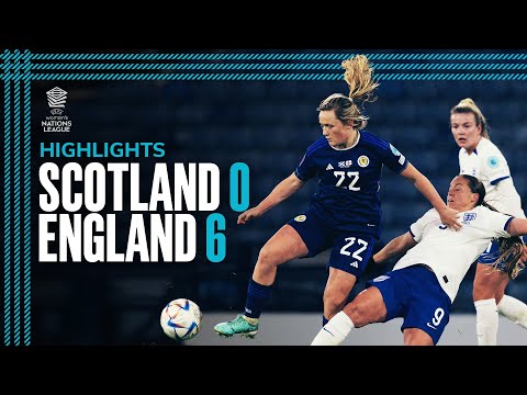 Scotland 0-6 England | UEFA Women's Nations League Highlights | SWNT