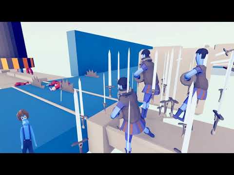 TABS | Dancing Lower Bodies on Obstacle Map - Totally Accurate Battle Simulator MODS GAMEPLAY