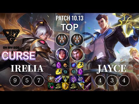 OMG Curse Irelia vs Jayce Top - KR Patch 10.13