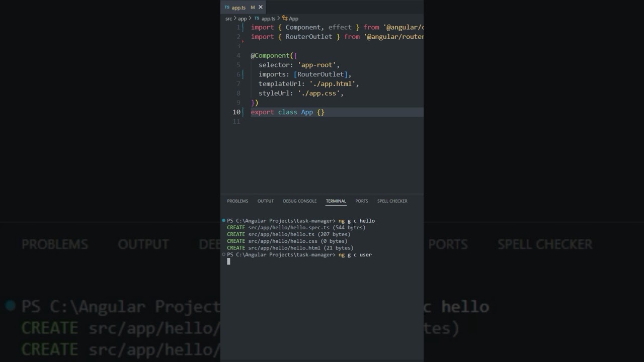 Angular CLI command to create new component #angular #programming #components