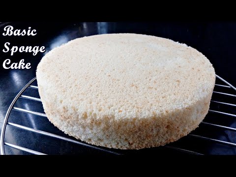 Sponge Cake | Basic Vanilla Sponge Cake | Simple Vanilla Cake | Basic Sponge Cake Recipe