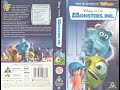 Monsters Inc UK VHS 2002