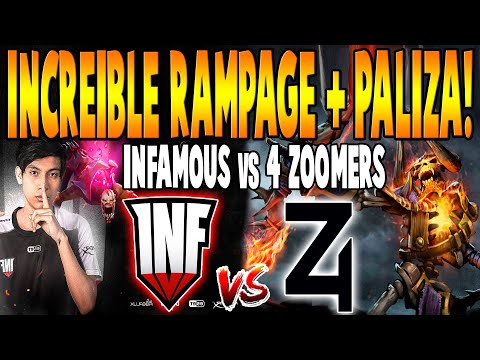 INFAMOUS vs 4 ZOOMERS [BO3] - Increíble Rampage "Pakazs vs Sammyboy" - Realms Collide DOTA 2