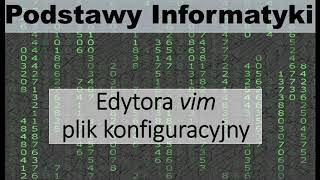 VIM - plik konfiguracyjny .vimrc