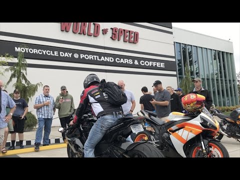 Motorcycle Day at Portland Cars & Coffee and World of Speed museum - MTT 420RR Turbine Powered bike