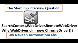 Overview of WebDriver API Doc and Source Code || Why we write WebDrive