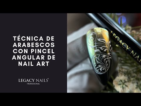 Descubre la Técnica de Arabescos con Pincel Angular de Nail Art │ LEGACY NAILS