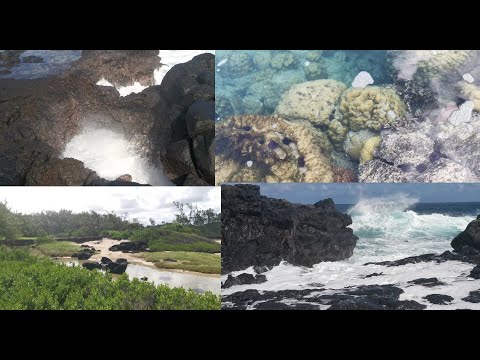 Hidden face of Le Bouchon beach - Mauritius Island
