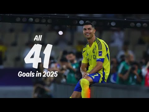 Cristiano Ronaldo - All 41 Goals in 2025 with Commentary