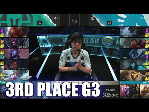 Immortals vs Team Liquid | Game 3 for 3rd Place S6 NA LCS Spring 2016 Playoffs | IMT vs TL G3 1080p