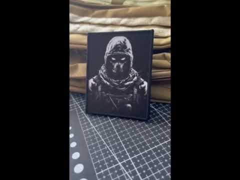Тактический патч Shadow Soldier - нашивка черный боец | Патч на форму, бронежилет, рюкзак | PVC ткань, липучка Velcro - фото 1 - id-p2850491491