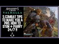 Assassin's Creed Valhalla Combat Tips to Make you a PRO ! How to Parry + Stun Top 5 Tips Gameplay !