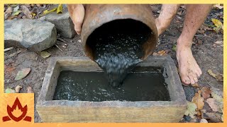 Primitive Technology: Iron Bacteria Cement (no fire/water insoluble)