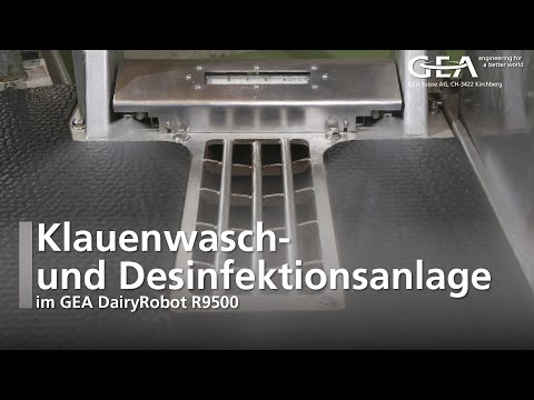 , title : 'Klauenwasch- und Desinfektionsanlge im GEA DairyRobot R9500'