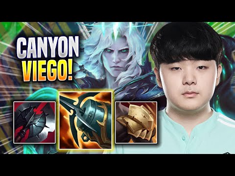 CANYON CRAZY GAME WITH VIEGO! - DK Canyon Plays Viego JUNGLE vs Poppy! | Season 2022
