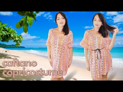 Tutorial caftán salida de playa ganchillo La Fata Tuttofare