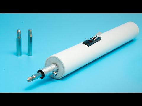 How to make an electric screwdriver, DIY, lithium battery.