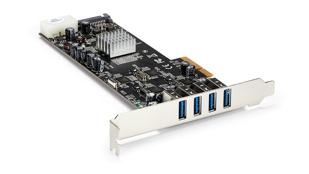4 Port PCI Express (PCIe) SuperSpeed USB 3.0 Card Adapter - PEXUSB3S44V | StarTech.com