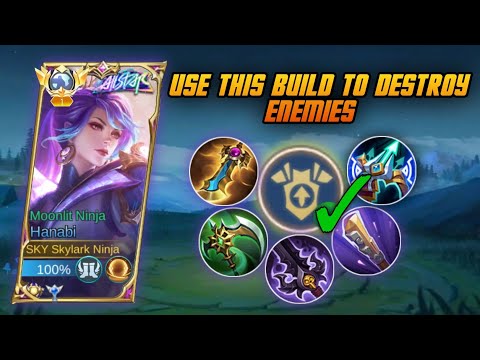 USE THIS ITEM FOR HANABI TO DESTROY ENEMIES! INSANE HANABI BUILD🔥 | HANABI BEST BUILD & EMBLEMS 2023