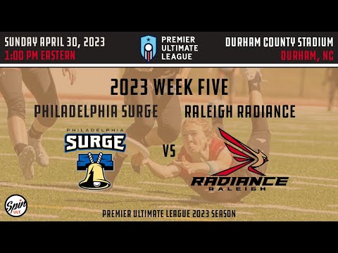 Raleigh Radiance Vs. Philadelphia Surge 4/30/23 @ 1 PM