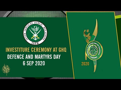 Investiture Ceremony held at GHQ - 6 Sep 2020 (ISPR Official Video)