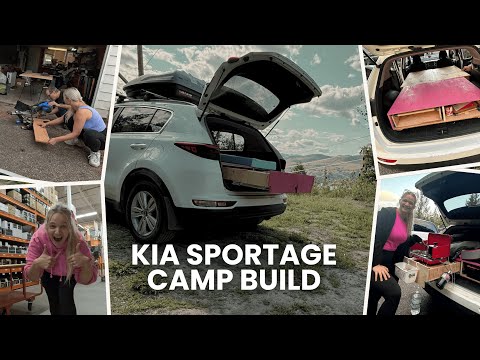 CAR CAMP BUILD in a KIA SPORTAGE - home on wheels