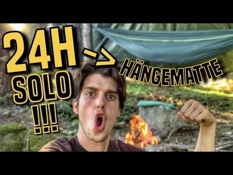 MEINE ERSTE ÜBERNACHTUNG  ALLEIN im Wald - mit der Hängematte - Biwak - Outdoor - Bushcraft