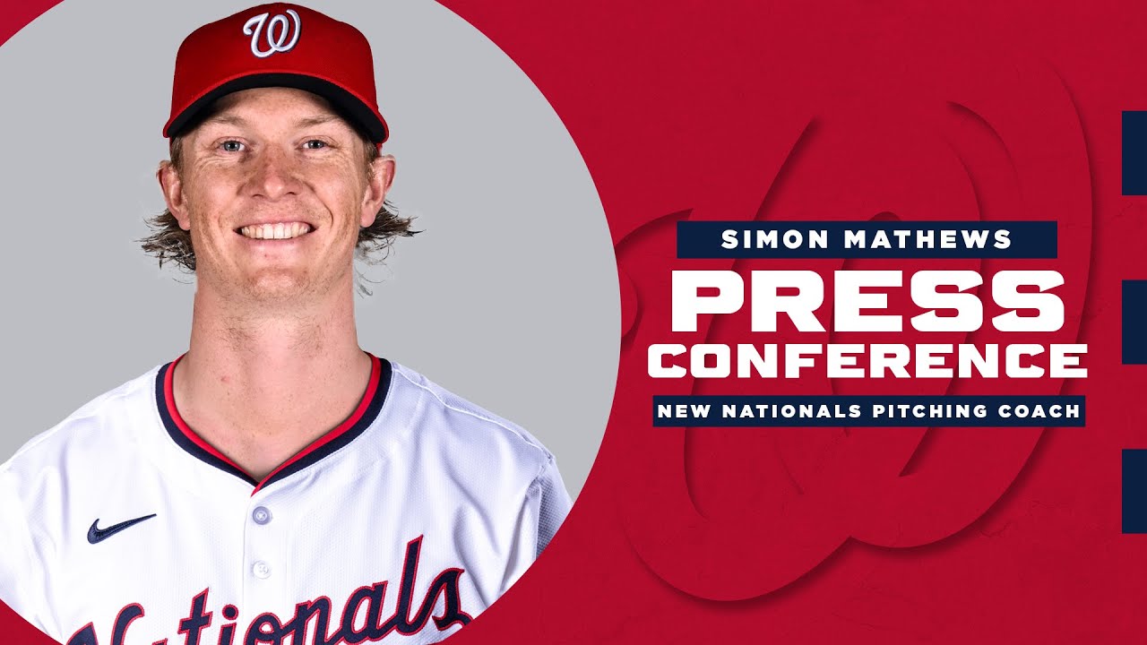 Simon Mathews Introductory Press Conference | Washington Nationals Pitching Coach