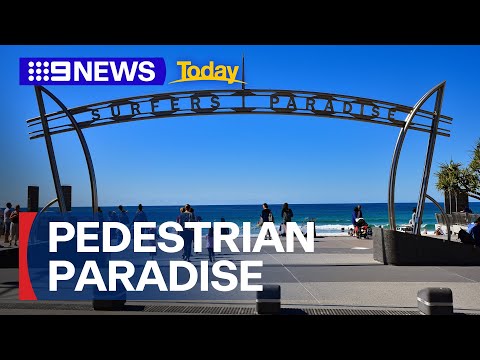 Surfers Paradise Esplanade set to be car-free zone | 9 News Australia