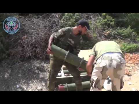 استهداف مقرات النظام بقذائف الهاون من قبل جيش الفتح على جبهة بلدة قرقور في سهل الغاب في محافظة حماة