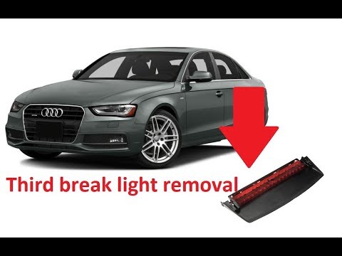 Third break light removal Audi A4, A3 2015