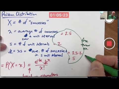 Prob & Stats, Lec 8E: Introduction to the Poisson Distribution