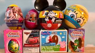 🥚 ASMR Surprise Egg Unboxing! Mickey, Frozen, SpongeBob & More Toys